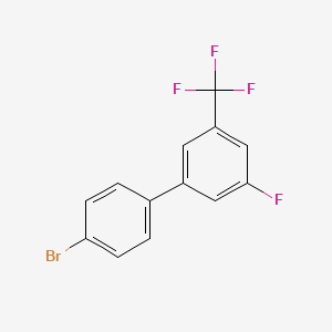 molecular formula C13H7BrF4 B8001320 4-Bromo-3'-fluoro-5'-(trifluoromethyl)biphenyl 