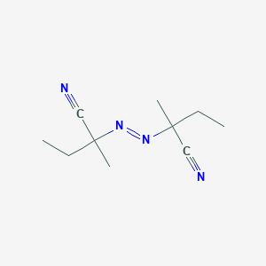 molecular formula C10H16N4 B080015 2,2'-Azobis(2-methylbutyronitrile) CAS No. 13472-08-7