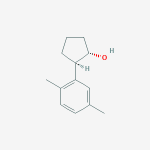 molecular formula C13H18O B8001519 trans-2-(2,5-Dimethylphenyl)cyclopentanol 