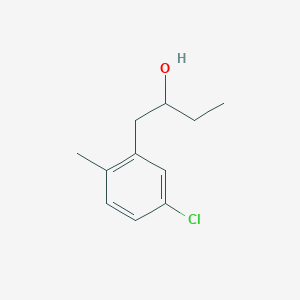 molecular formula C11H15ClO B8002587 1-(5-Chloro-2-methylphenyl)butan-2-ol 