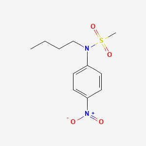 molecular formula C11H16N2O4S B8002702 N-Butyl-N-(4-nitrophenyl)methanesulfonamide 