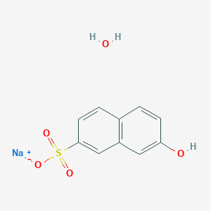 molecular formula C10H9NaO5S B8002765 SodiuM 2-Naphthol-7-sulfonate Hydrate 
