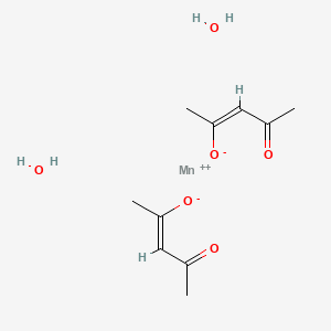 molecular formula C10H18MnO6 B8002870 manganese(2+);(Z)-4-oxopent-2-en-2-olate;dihydrate 