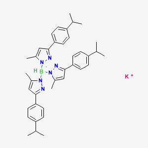 molecular formula C39H46BKN6 B8002928 potassium;tris[5-methyl-3-(4-propan-2-ylphenyl)pyrazol-1-yl]boranuide 