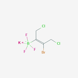 molecular formula C4H4BBrCl2F3K B8003029 Potassium (E)-3-bromo-1,4-dichlorobut-2-en-2-yltrifluoroborate 