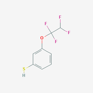 molecular formula C8H6F4OS B8003098 3-(1,1,2,2-Tetrafluoroethoxy)thiophenol 