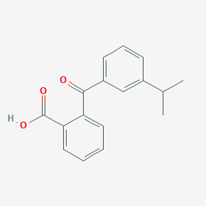 molecular formula C17H16O3 B8003117 2-(3-iso-Propylbenzoyl)benzoic acid 