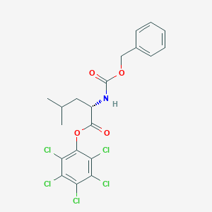 (2,3,4,5,6-Pentachlorophenyl) (2S)-4-methyl-2-(phenylmethoxycarbonylamino)pentanoate