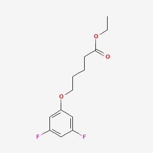 molecular formula C13H16F2O3 B8003297 Ethyl 5-(3,5-difluoro-phenoxy)propanoate 
