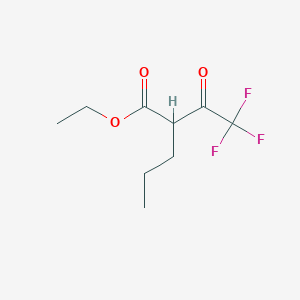 molecular formula C9H13F3O3 B080033 4,4,4-Trifluoro-2-propyl-3-oxobutyric acid ethyl ester CAS No. 10556-91-9