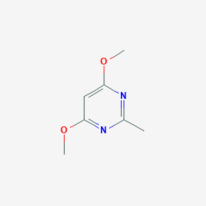 molecular formula C7H10N2O2 B080034 4,6-Dimethoxy-2-methylpyrimidine CAS No. 13566-48-8