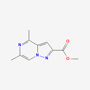 molecular formula C10H11N3O2 B8003479 Methyl 4,6-dimethylpyrazolo[1,5-a]pyrazine-2-carboxylate 