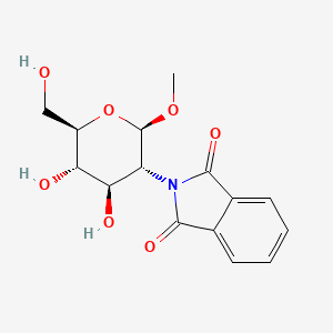 molecular formula C15H17NO7 B8003605 Methyl 2-deoxy-2-N-phthalimido-B-D-glucopyranoside 