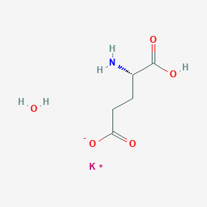 molecular formula C5H10KNO5 B8003920 potassium;(4S)-4-amino-5-hydroxy-5-oxopentanoate;hydrate 