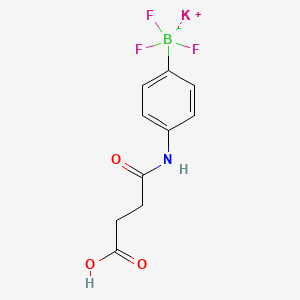 molecular formula C10H10BF3KNO3 B8003965 Potassium [4-(3-carboxypropanamido)phenyl]trifluoroboranuide 