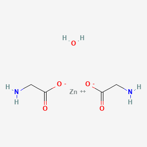 molecular formula C4H10N2O5Zn B8004036 Glycine zinc salt monohydrate 