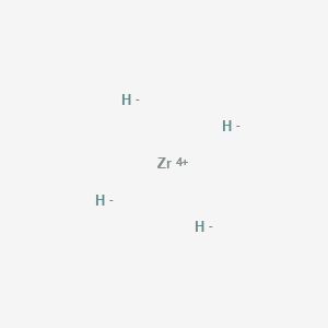 molecular formula H4Zr B080041 Zirconium hydride CAS No. 7704-99-6