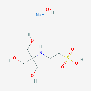 molecular formula C6H16NNaO7S B8004210 sodium;2-[[1,3-dihydroxy-2-(hydroxymethyl)propan-2-yl]amino]ethanesulfonic acid;hydroxide 