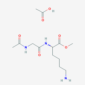molecular formula C13H25N3O6 B080043 Ac-Gly-Lys-OMe acetate CAS No. 14752-92-2