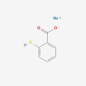 molecular formula C7H5NaO2S B8004339 sodium;2-sulfanylbenzoate 