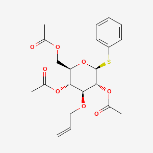molecular formula C21H26O8S B8004461 Phenyl 2,4,6-Tri-O-acetyl-3-O-allyl-1-thio-beta-D-glucopyranoside 