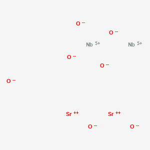 molecular formula Nb2O7Sr2 B080046 Niobium strontium oxide (Nb2SrO6) CAS No. 12034-89-8