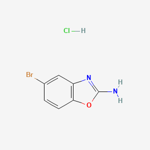 molecular formula C7H6BrClN2O B8004721 5-Bromo-1,3-benzoxazol-2-amine hydrochloride 