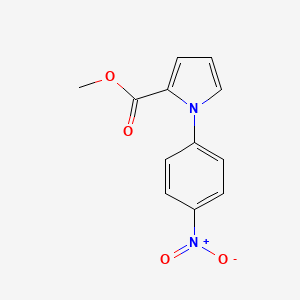 molecular formula C12H10N2O4 B8004828 methyl 1-(4-nitrophenyl)-1H-pyrrole-2-carboxylate 