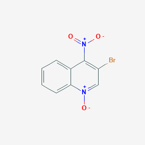 molecular formula C9H5BrN2O3 B080051 3-Bromo-4-nitroquinoline 1-oxide CAS No. 14173-58-1