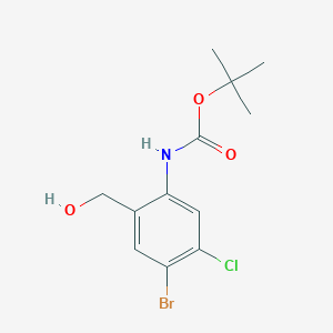 (4-Bromo-5-chloro-2-hydroxymethyl-phenyl)-carbamic acid tert-butyl ester