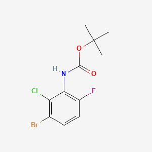 3-Bromo-2-chloro-6-fluoroaniline, N-BOC protected