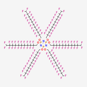 1,3,5,2,4,6-Triazatriphosphorine, 2,2,4,4,6,6-hexakis[(2,2,3,3,4,4,5,5,6,6,7,7,8,8,9,9,10,10,11,11-eicosafluoroundecyl)oxy]-2,2,4,4,6,6-hexahydro-