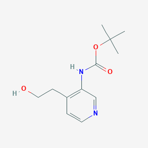 molecular formula C12H18N2O3 B8005398 Tert-butyl N-[4-(2-hydroxyethyl)pyridin-3-yl]carbamate 