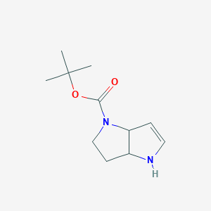 molecular formula C11H18N2O2 B8005458 tert-butyl 3,3a,4,6a-tetrahydropyrrolo[3,2-b]pyrrole-1(2H)-carboxylate 