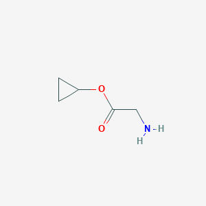 molecular formula C5H9NO2 B8005563 Cyclopropyl 2-aminoacetate 