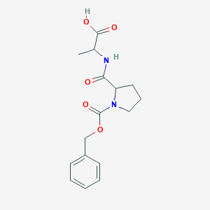 molecular formula C16H20N2O5 B080056 N-Benzyloxycarbonyl-L-prolyl-L-alanine CAS No. 14030-00-3