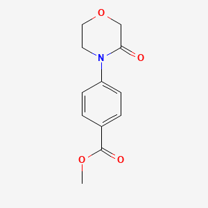 molecular formula C12H13NO4 B8005630 Methyl 4-(3-oxomorpholino)benzoate 