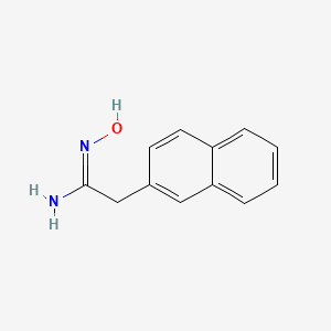 molecular formula C12H12N2O B8005633 N'-hydroxy-2-naphthalen-2-ylethanimidamide 