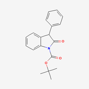 molecular formula C19H19NO3 B8005778 Tert-butyl 2-oxo-3-phenylindoline-1-carboxylate 