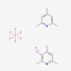 molecular formula C16H22F6IN2P B8005821 Bis(2,4,6-trimethylpyridine)iodine(I) hexafluorophosphate 