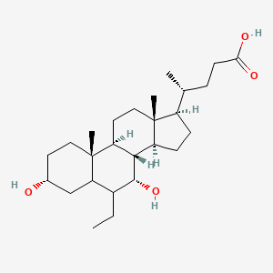 molecular formula C26H44O4 B8005850 6-Ethylchenodeoxycholic acid 