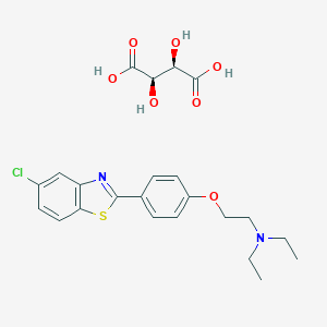 molecular formula C23H27ClN2O7S B080059 Haletazole tartrate CAS No. 10390-80-4