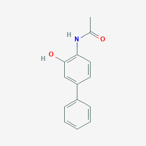 molecular formula C14H13NO2 B080060 4-Acetamido-3-hydroxybiphenyl CAS No. 13347-44-9