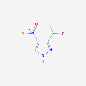molecular formula C4H3F2N3O2 B8006003 CID 86208047 
