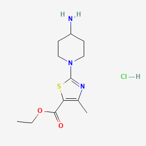 molecular formula C12H20ClN3O2S B8006103 C12H20ClN3O2S 