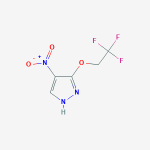 molecular formula C5H4F3N3O3 B8006135 CID 86207970 