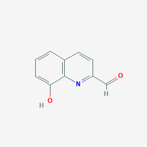 molecular formula C10H7NO2 B080063 8-Hydroxyquinoline-2-carbaldehyde CAS No. 14510-06-6