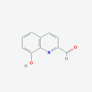 molecular formula C10H7NO2 B080063 8-Hydroxyquinoline-2-carboxaldehyde CAS No. 14510-06-6