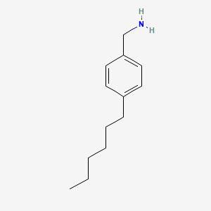 molecular formula C13H21N B8006379 4-n-Hexylbenzylamine 
