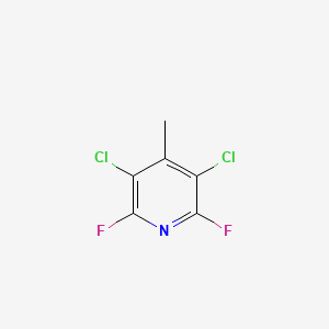 molecular formula C6H3Cl2F2N B8006518 3,5-Dichloro-2,6-difluoro-4-methylpyridine 